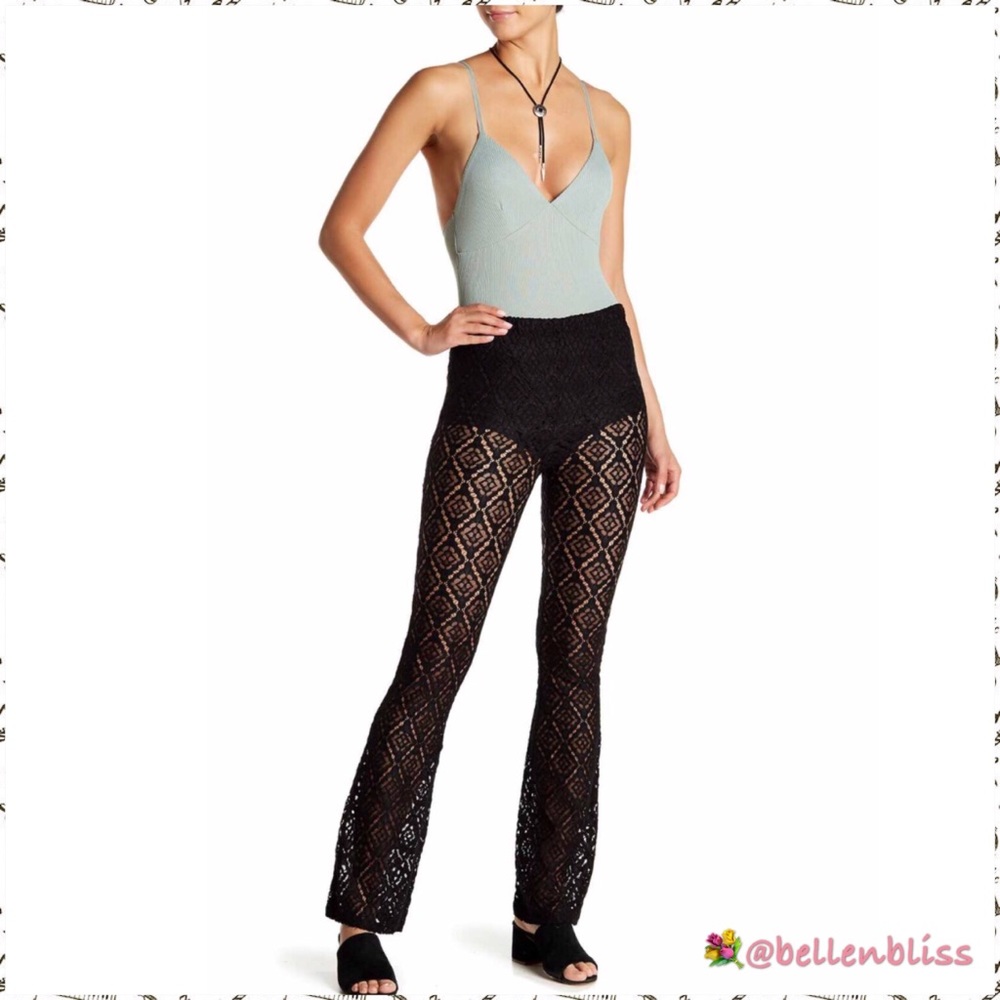 Stretch Lace Pants by Dance & Marvel, Size M